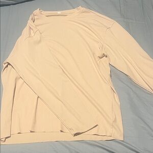 SHEIN Cream Long Sleeve Tee